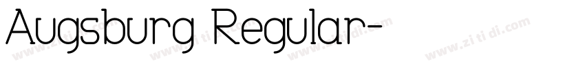 Augsburg Regular字体转换